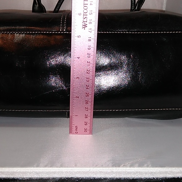 Giani Bernini black leather domed satchel - Picture 6 of 16